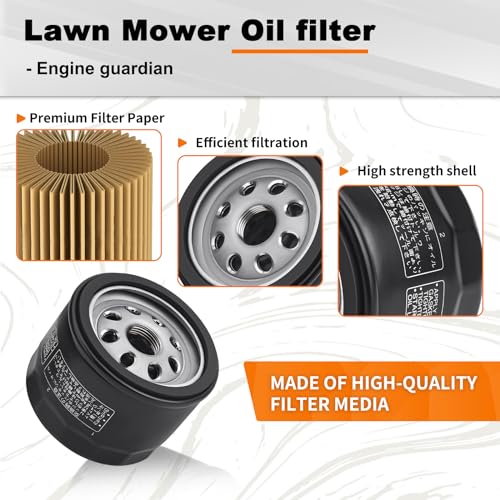 Image of 6 Pack 49065-0721 Oil Filter 49065-7007 for Kawasaki FR691V FR730V FR651V FR600V FX600V FX730V FS691V FS651V FR651V 4 Cycle Engine