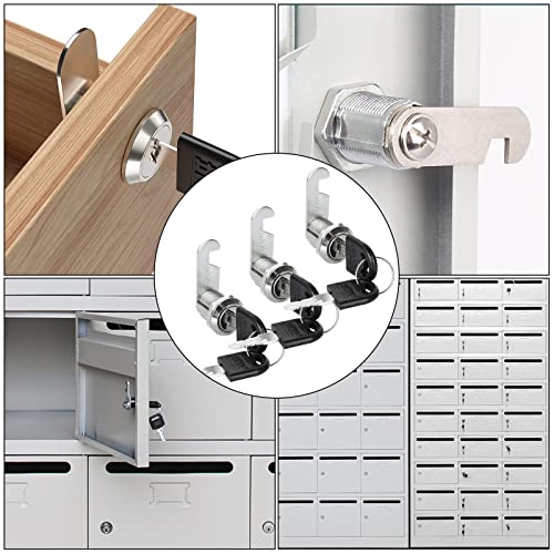 VIDETOL 10 Pack Security Cam Lock, 30mm Cabinet Locks with 20 Keys, Each Key is Different - Image 4