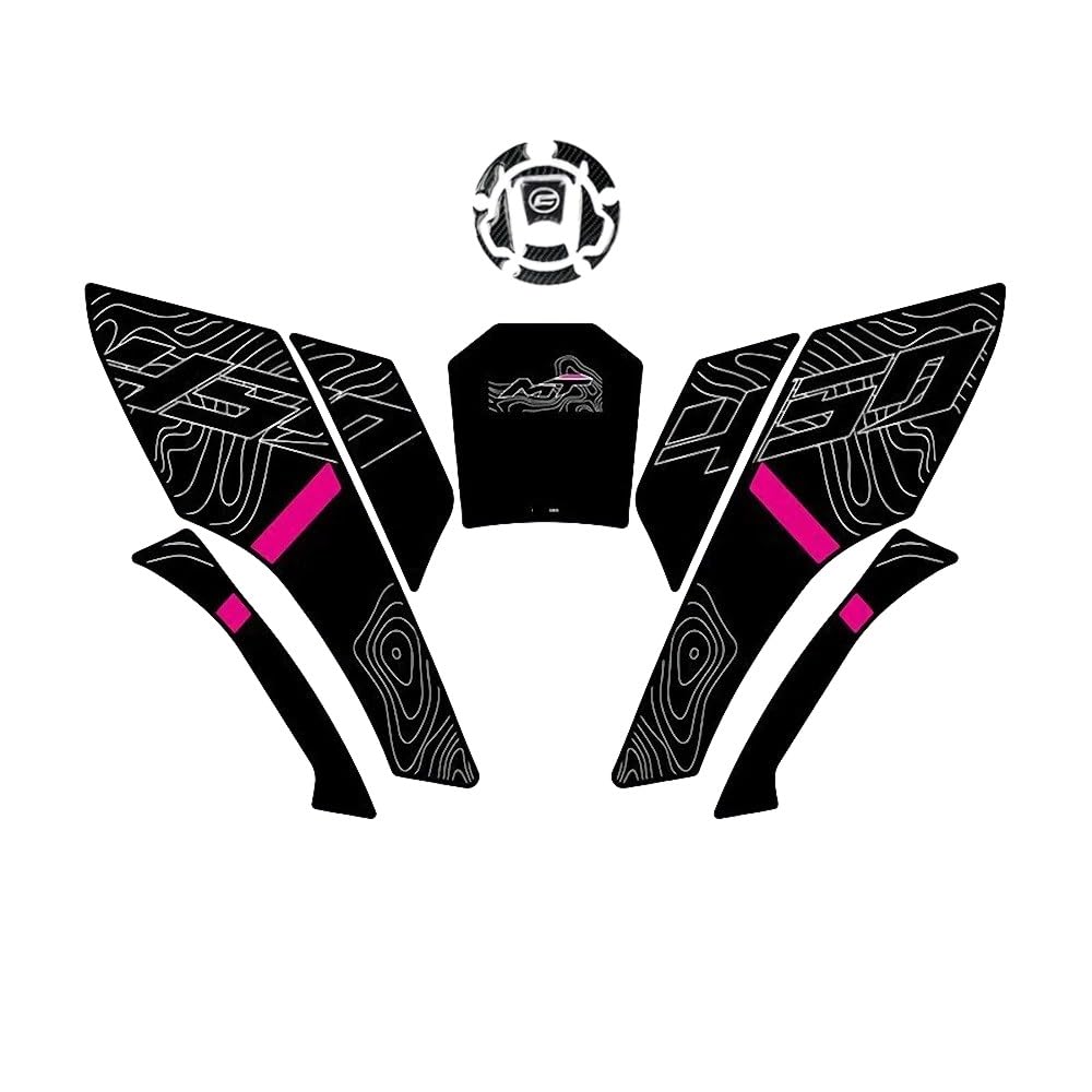 Motorcycle Tank Pad for 450MT 2024 Tank Pad Fuel Covers Protector Stickers Motorcycle Accesories Reflective Decals