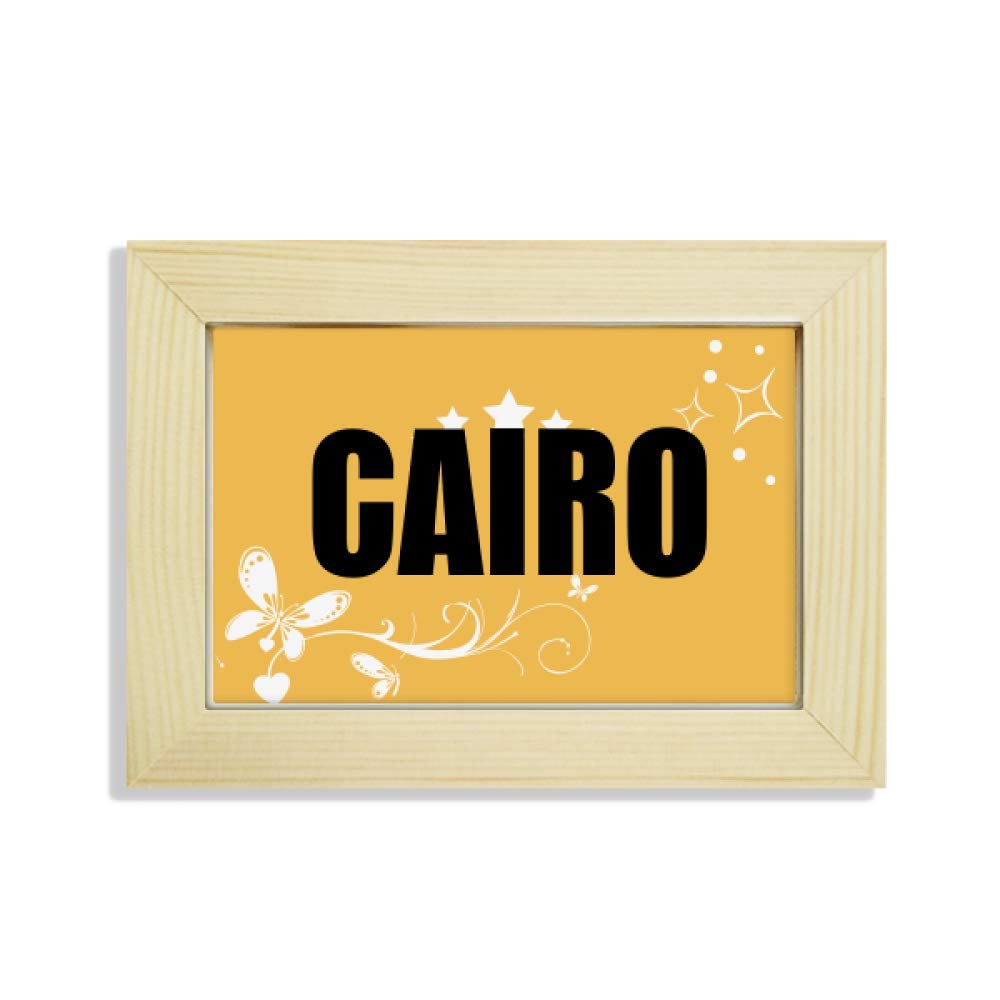 Marco de fotos de madera para escritorio que soluciona la decoración con arte de El Cairo