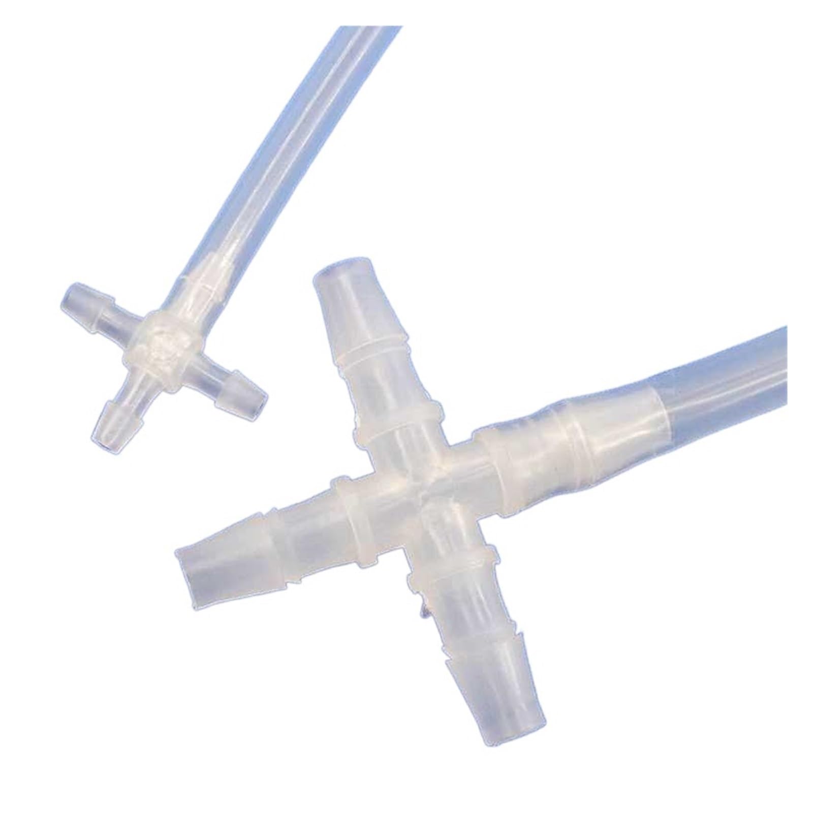 Raccordo a barbiglio, 5~200 Pezzi 2,4-12,7 mm connettori for Tubi in plastica PP connettore a Croce for Morbidi(7.9mm Cross Joint,200pcs)
