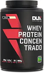 Whey Protein Concentrado Morango Pote 900g – Contribui para o Ganho Muscular Hipertrofia – Dux Human Health