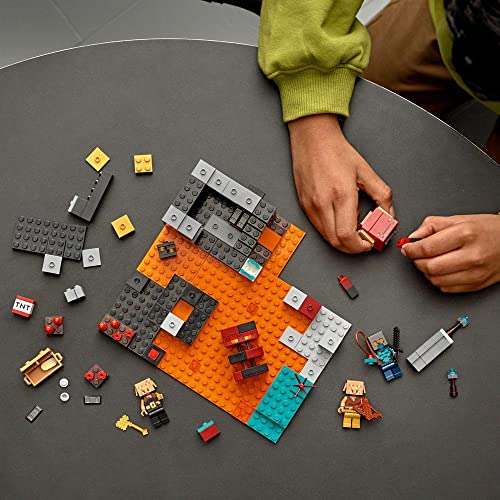Image of LEGO Minecraft The Nether Bastion 21185 Building Kit (300 Pieces),Multicolor