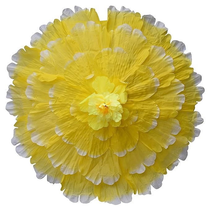 RSAAUD70 cm Blue 3D Flower Umbrella, Peony Flowers Carbon fiber Frame Decorative Umbrella, Dance Umbrella, Flower Umbrella Dance Props, Decorative Umbrella, Baby Shower