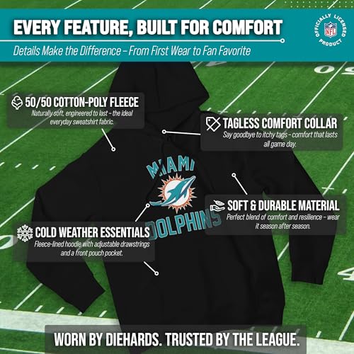 Image of Team Fan Apparel NFL Gameday Hoodie Pullover Sweatshirt for Men and Women | Officially licensed NFL Gameday fleece pullover - kangaroo pocket, ribbed cuffs, drawstring hood, unisex fit