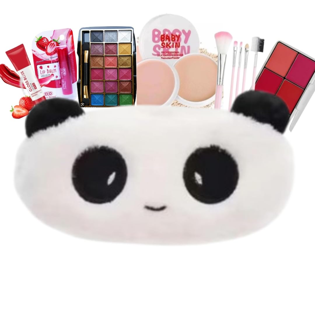 Kids Real Makeup Kit for Girls & Teens –11 PCS Unicorn pink Fur Bag Non-Toxic Cosmetics for Ages 7–16 –Gift Set All in one Makeup Kit..-picture-24