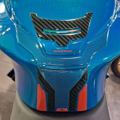 Autocollant Moto Aprilia RS 660 Blue Marlin Protection Réservoir 3D Resin Bike 2025-2026