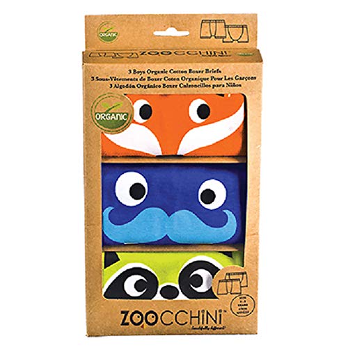 Zoocchini Set di 3 Boxer per ragazzo arancione 4 – 5 anni