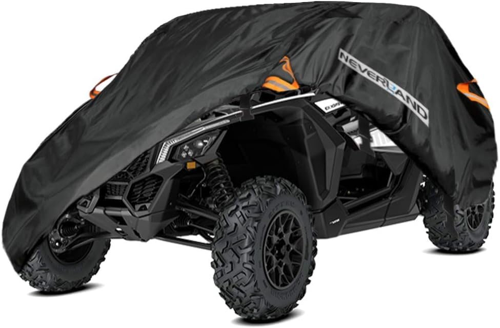 UTV Cover Waterproof - All Weather Protection UTV Cover Compatible with RZR Polaris Ranger Yamaha Rhino Can-Am Commander Defender Honda Pioneer Sxs