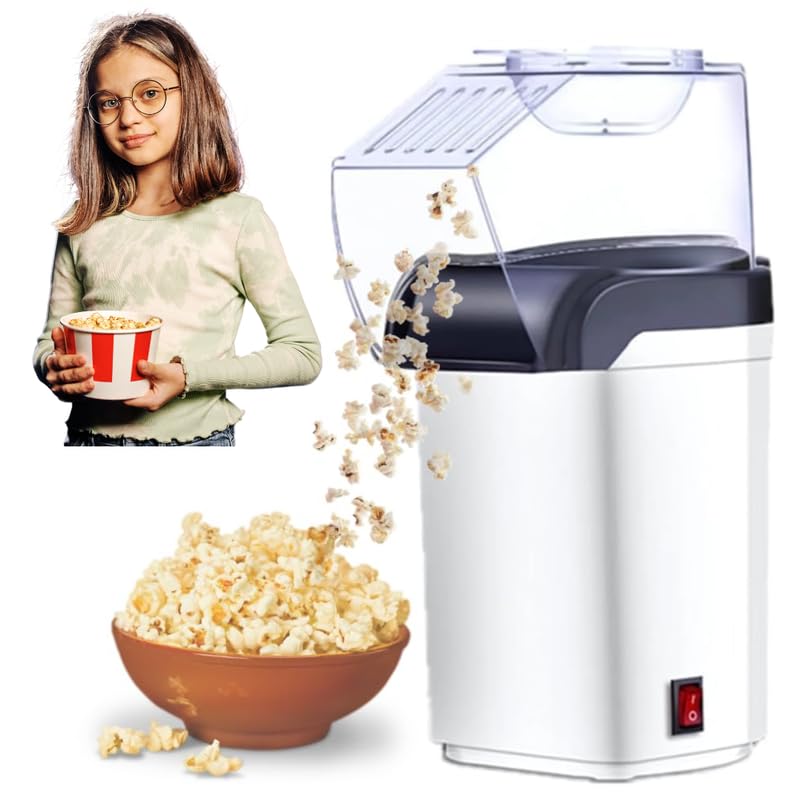 Elite verse (𝐎𝐟𝐟𝐞𝐫 𝟏𝟓 𝐘𝐞𝐚𝐫𝐬 𝐖𝐚𝐫𝐫𝐚𝐧𝐭𝐲) White PM1200 Popcorn Maker – Fast, Oil-Free Popcorn in Minutes | Easy-to-Use Machine for Home, Movie Nights & Healthy Snacks, Quick Popper-image-28