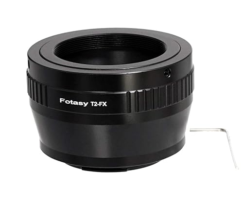 Fotasy Lente de montaje ajustable T2/T a adaptador Fuji X, adaptador de montaje en T a Fujifilm X, compatible con cámaras Fujifilm X-Mount X-Pro2