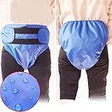 2 piezas de ropa interior lavable reutilizable, impermeable, de incontinencia, debajo...