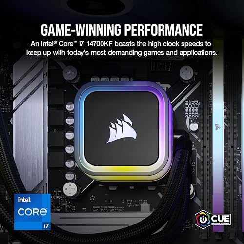 Image of Corsair Vengeance i7500 Series Gaming PC - Liquid Cooled Intel Core i7 14700KF CPU - NVIDIA GeForce RTX 4080 Super GPU - 32GB Vengeance RGB DDR5 Memory - 2TB M.2 SSD - White