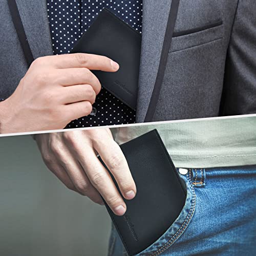 Chelmon-Slim-Wallet-for-Men-ID-Window-with-RFID-Blocking-Front-Pocket-Minimalist-Bifold-Bussiness-Card-Holder-Gift-for-Men