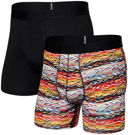 SAXX Underwear Co. Men's Underwear with Pouch Droptemp Cooling Cotton Boxer Brief Fly 2Pk - Image 4