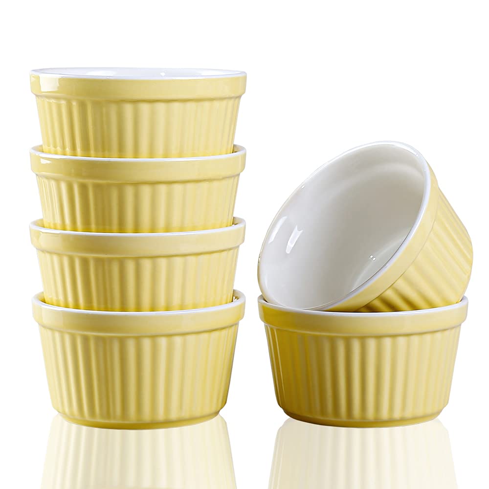 YAZYLIFE Ramekins 6oz Oven Safe - ramekins and souffle dishes | Mubboo