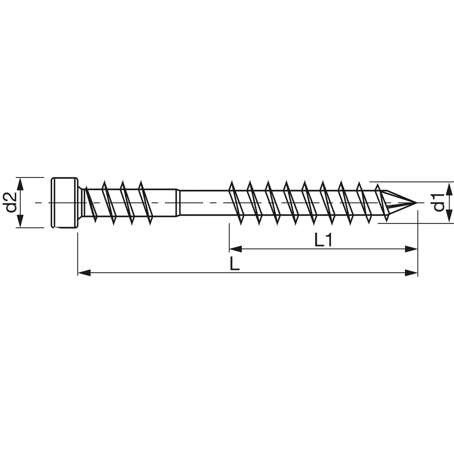 Spax Lot de 400 vis pour terrasse en bois 5 x 60 TX25 avec pointe coupée, tête cylindrique et lame dentelée, acier inoxydable antique