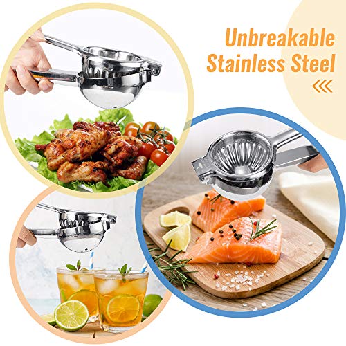 Upgraded Lemon Squeezer Meidong Super Stainless Steel 304 Hand Press Juicer Manual Citrus for Juicing Lemon ＆ Limes, Vegetables (Middle) - image 6