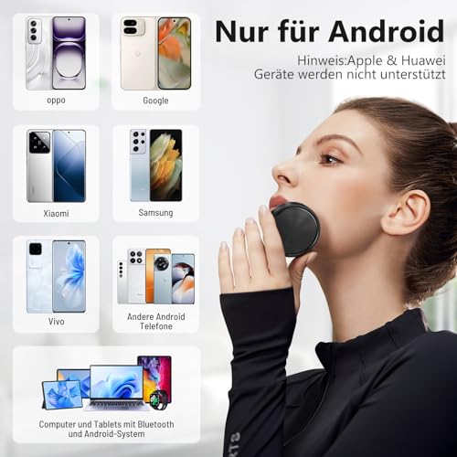 GPS Smart Tracker Tag für Android, Schlüsselfinder KeyFinder kompatibel mit Google Mein Gerät Finden APP (Nur Android), Bluetooth Tracker für Schlüssel, Gepäck, Taschen & Koffer (4Pack)