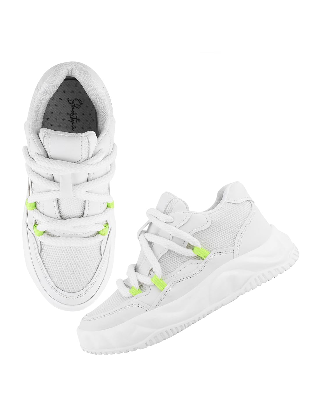 Shoetopia Casual White Sneakers for Women-EU36 (B0D8QGLXV3) Amazon Price History, Amazon Price Tracker