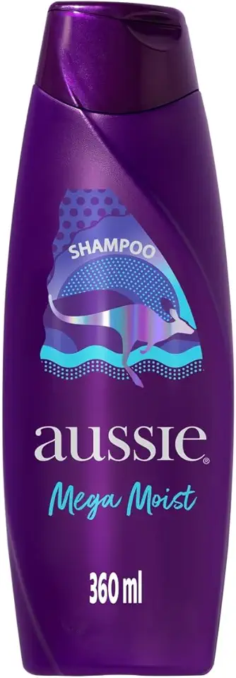 Aussie Mega Moist Óleo de Jojoba e Alga Marinha Australiana Shampoo 360 ml