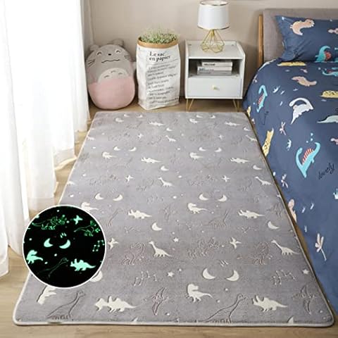 Leuchtend Kinderteppich Wohnzimmer Dekorative rutschfest Spielmatte Schlafzimmer Zuhause Kindergarten Kinderzimmer Teppiche Cover