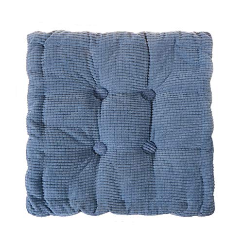 Saim Floor Pillow Soft Square Seat Cushion Indoor Outdoor Pad For Home Office Patio Dining Chairs 15.3Inches Blue #TOP5