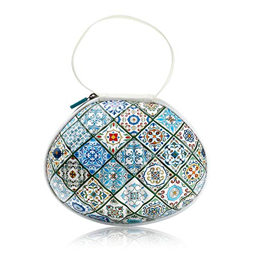 Braiou Estojo rígido de viagem para sutiãs de silicone [copo A-DD] organizador de nubra premium bolsa de armazenamento de lingerie portátil, Xadrez verde, One Size, Portátil, viagem