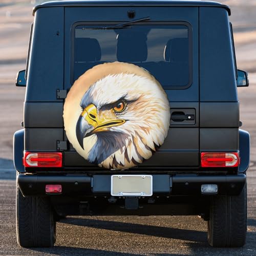 Image of Eagle Spare Tire Cover Wheel Protector Weatherproof Wheel Cover Universal Decorative Accessories for Camper RV SUV Travel Trailer 17 inch