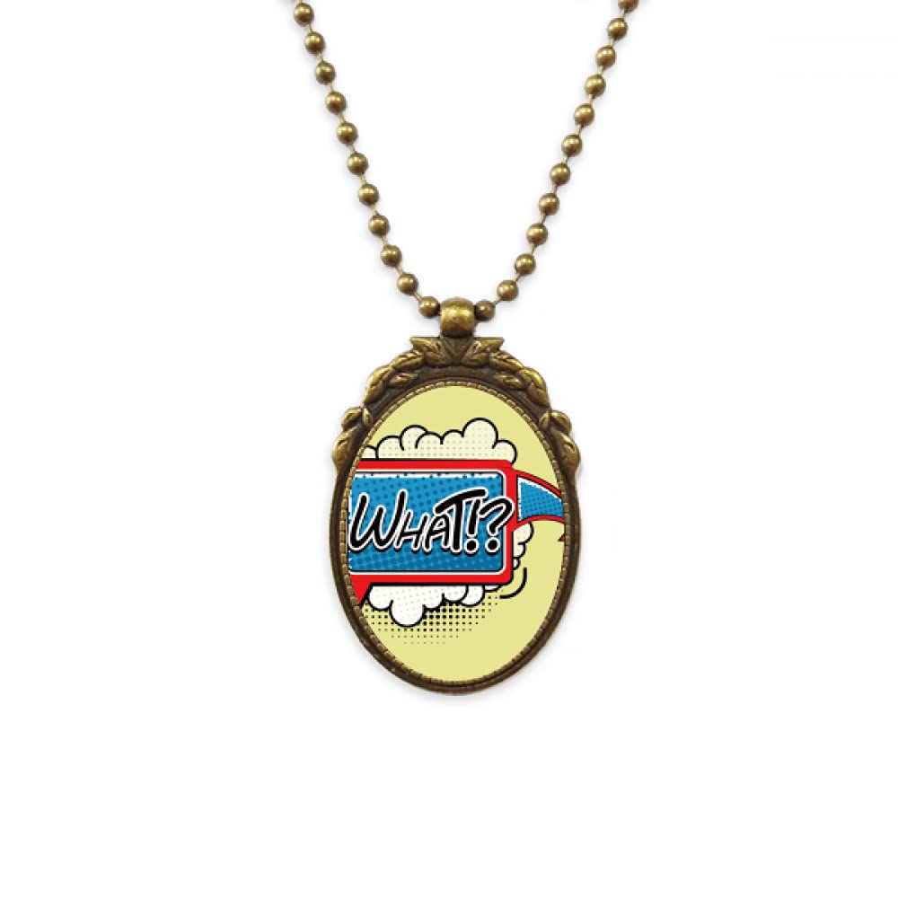 What Boom Box Cloud Antique Necklace Brass Vintage Pendant Keychain