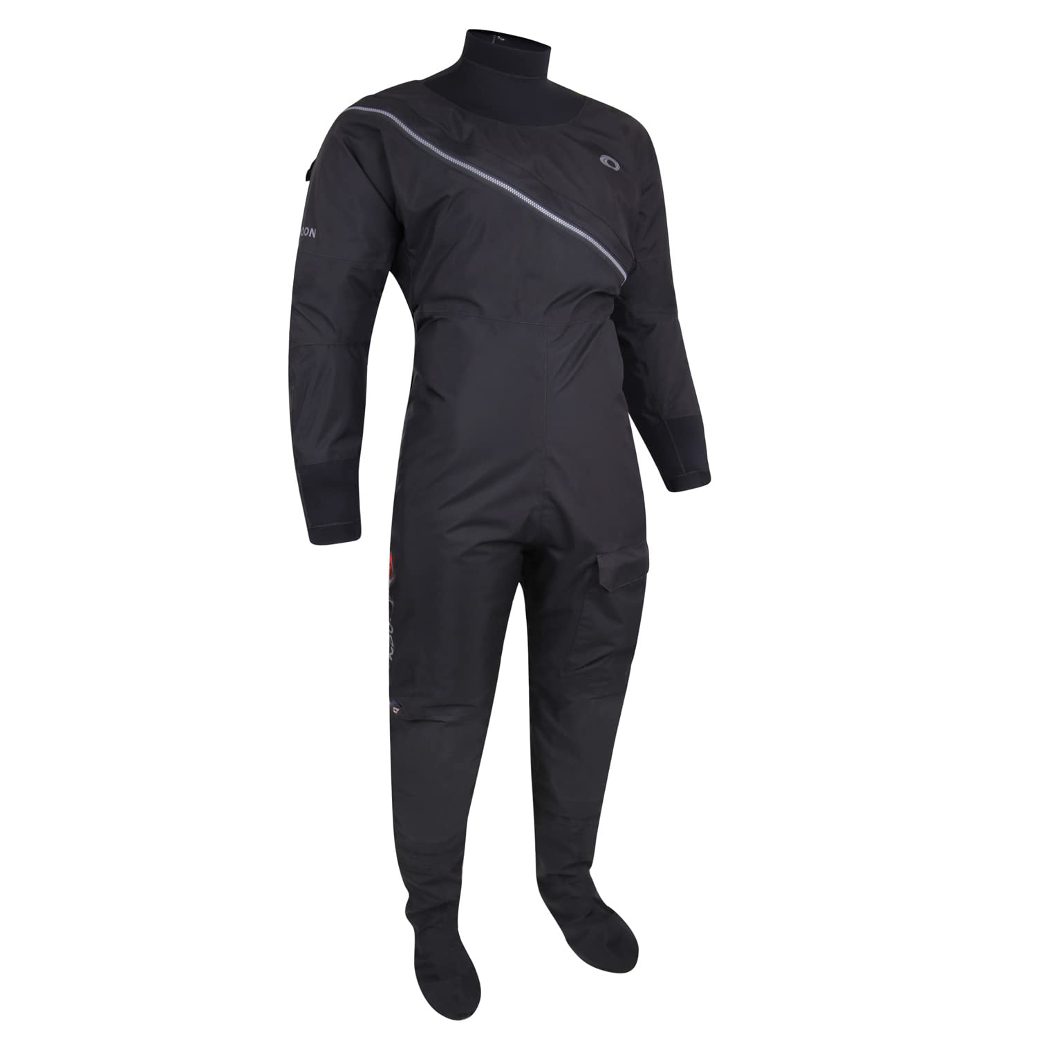 Typhoon 2022 Beadnell Ezeedon Drysuit & Undersuit - Black/Grey 100187 MB