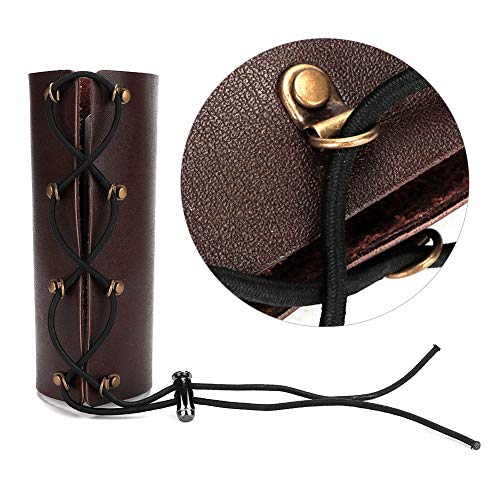 Biuzi Porte Bouteille Moto Porte-gobelet, Porte-Bouteille de Moto réglable en Cuir PU, avec Support de Montage de Boisson à Surface élastique Souple et Lisse, pour Moto(café) - Image 6