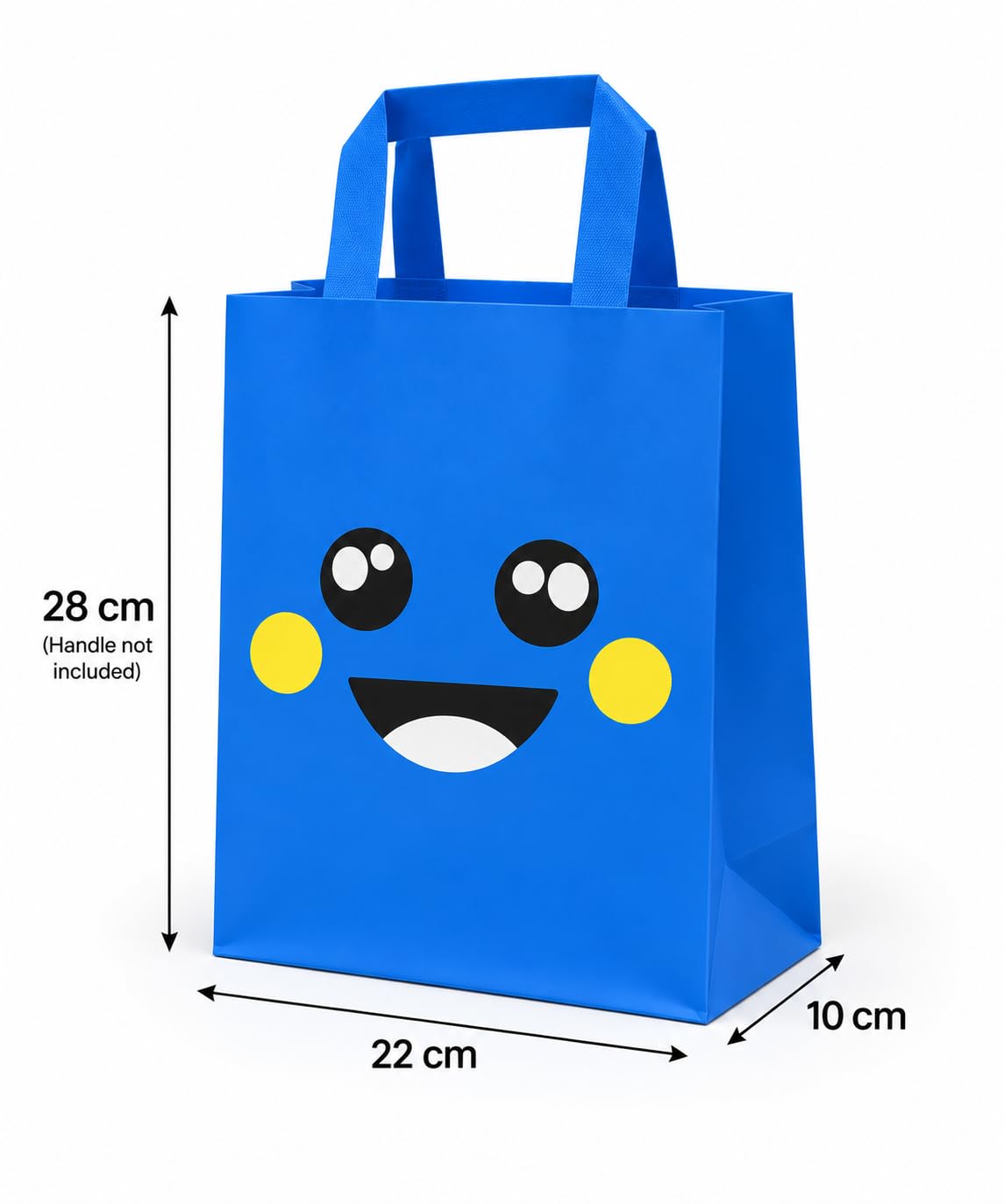 Lot de 250 sacs cadeaux multicolores avec anse - 22 x 10 x 28 cm - En