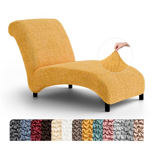 PAULATO BY GA.I.CO. PAULATO BY GA.I.CO. Stretch Chaise Lounge Slipcover 1-Piece Non-Slip – Soft Elastic Lounge Chair Covers – Furniture Protector Washable - Mango (Without Armrest 24"-40" Wide) sold by Mamma Mia Covers - Amazon