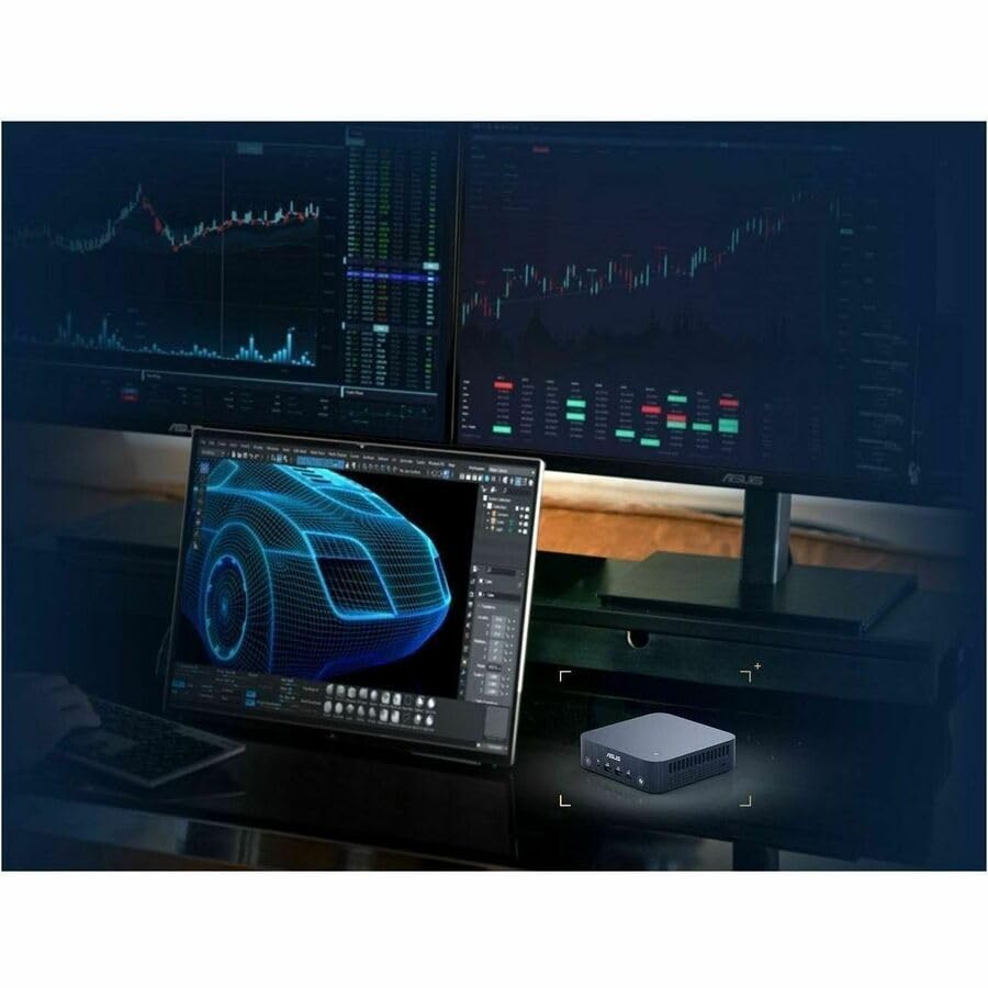 Image of ASUS ExpertCenter PN54-S1 Barebone Mini PC with AMD Ryzen 7 260 Processor, AMD Ryzen AI, DDR5 RAM, Dual Storage Design, WiFi 7 & BT 5.4, Toolless Chassis Access, Dual LAN, VESA Mount (NO RAM /SSD /OS)