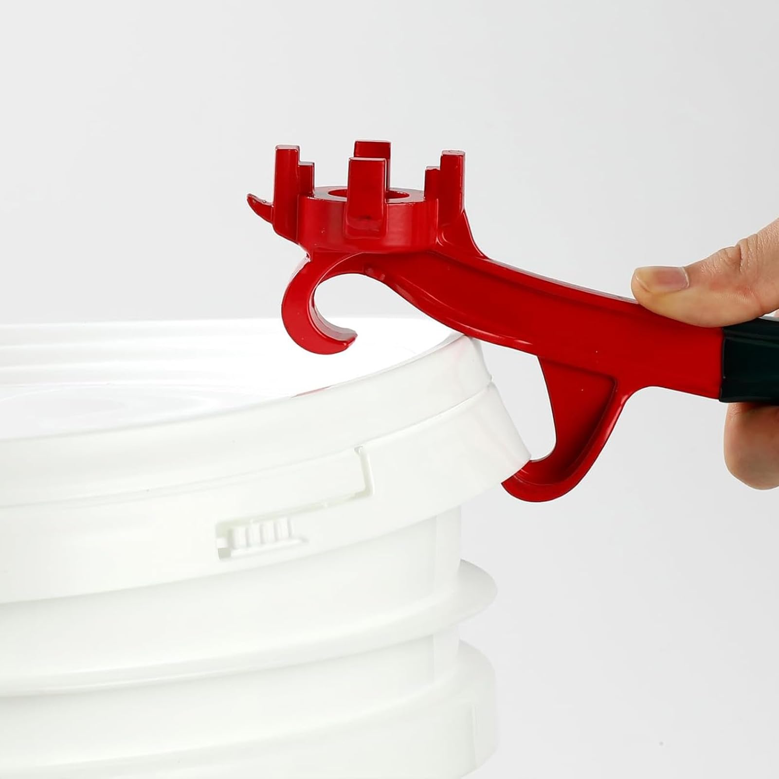 Ouvre-seau en Métal, clé à Tambour Multifonctionnelle avec Longue Poignée pour Ouverture de Couvercle de Baril de 5 Gallons, à Utiliser Directement avec les Fûts D'engrais, les