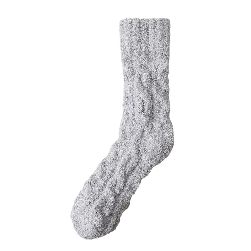 Chaussettes anti-pieds froids homme en polaire épaisse pour la maison