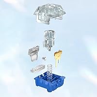 Vista 6 de KAILH Hush Deep Sea Switch Pro RGB SMD Interruptor de teclado mecánico DIY Teclado de juego (ballena táctil 70 piezas)