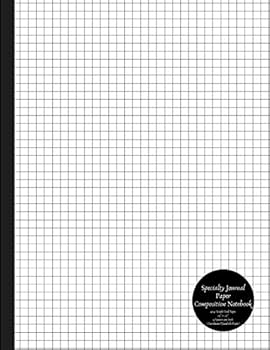 Paperback Specialty Journal Paper Composition Notebook 4x4 Graph Grid Pages .25" x .25" 4 Squares per Inch (Coordinate/Quadrille Paper): Bio / Organic Chemistry and Geometry Quadrant Exercise Book [Large Print] Book