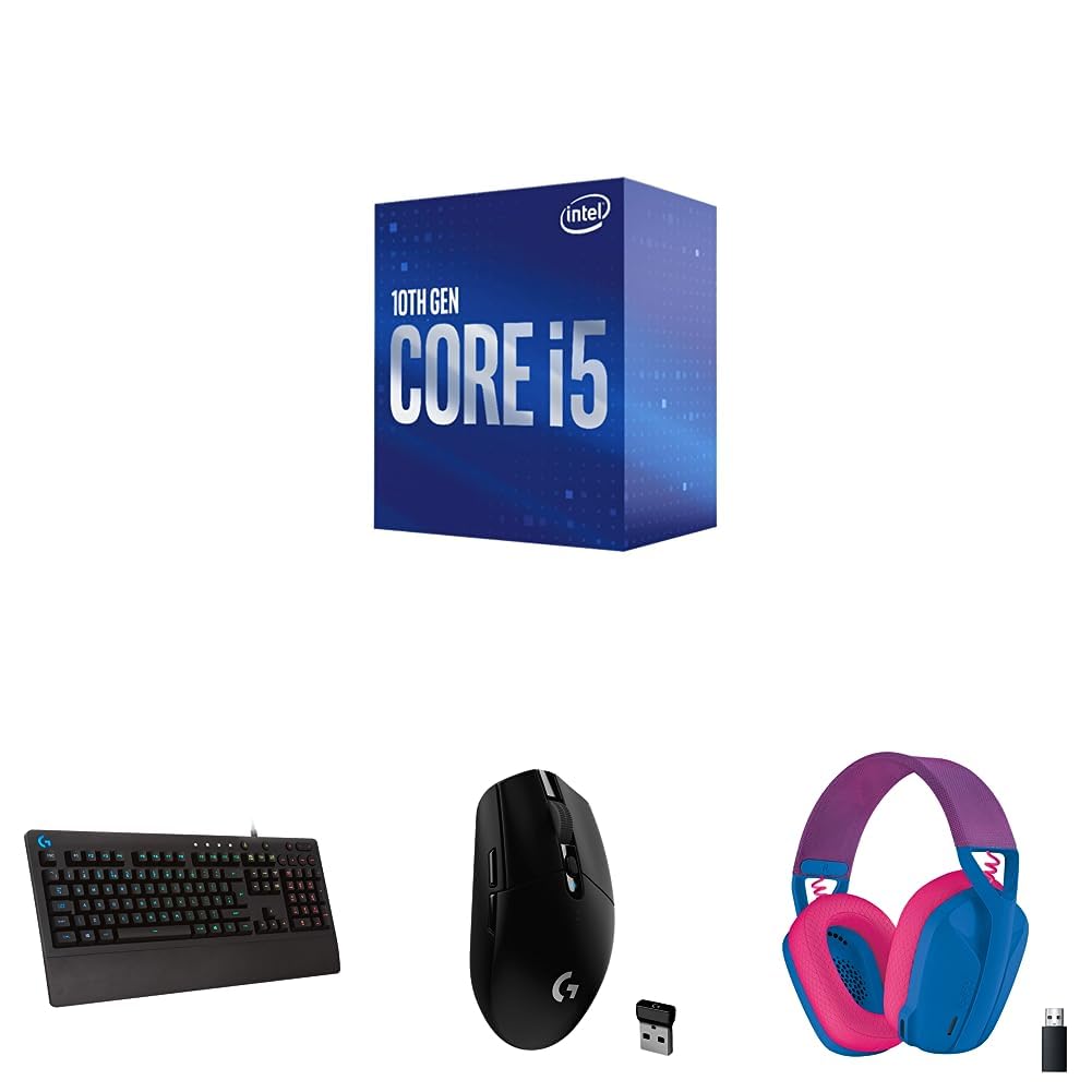 Buy Intel® Core i5-10400 Processor + Logitech G213 Prodigy USB Gaming ...