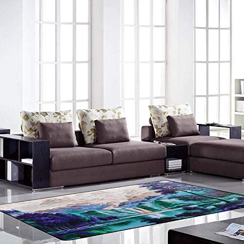 Tapis de jardin vert grand tapis salon pour égayer un intérieur sombre