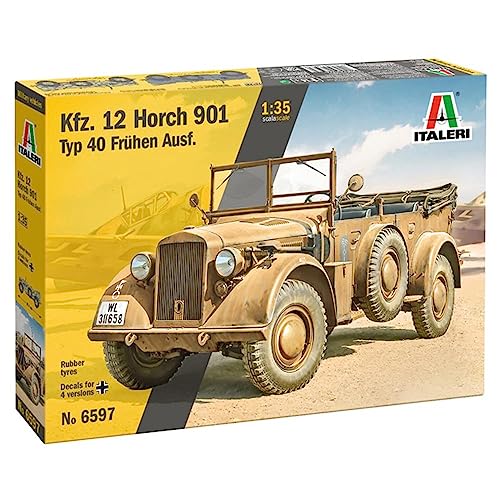 Maquette Horch 901 Kfz. 12 Italeri assemblage précis sans défaut de moulage
