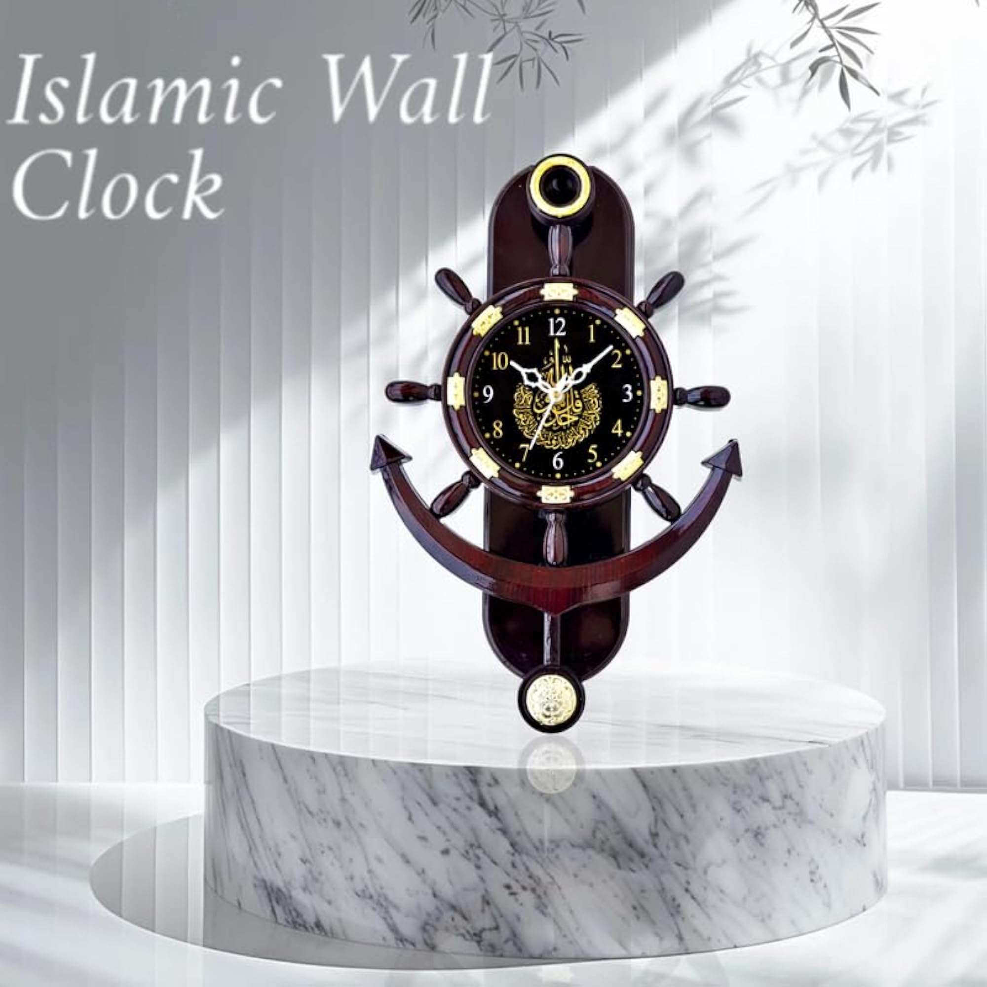 Designer Decorative Ship Anchor Pendulum Wall Clock
