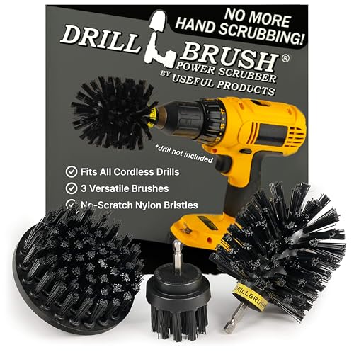 Image of Cleaning Accessories Industrial Brushes - Baked on Food, Electric Smoker, Drill Brush Attachments for Stain and Rust Remover - BBQ Cleaning Kit Water Calcium Mineral | Electric Grill Brush for Drill