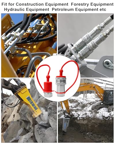 Image of 1 /4 inch Ag Hydraulic Quick Connect Tractor Coupler ISO 7241-A | Fit for PARKER 6000 Series FASTER ANV Series AEROQUIP 5600 Series HANSEN HA15000 Series, Hydraulic Couplers