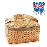 ▶【Isolierte Kühltasche】Robustes Thermo kühlfach Innenfutter aus hochwertiger Aluminiumfolie, Lunch Tasche mit besonders guter Isolation, Hilft Ihre Essen und Getränke frisch zu halten.