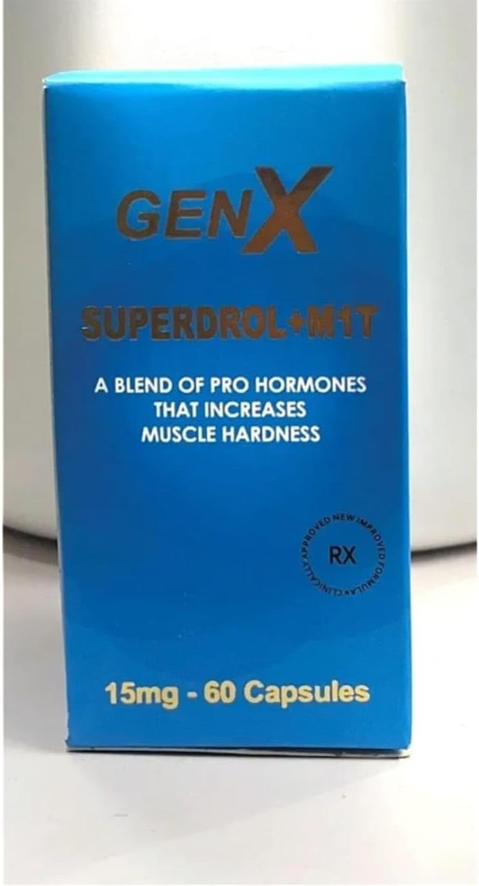 GenX Superdrol, 15mg - 60 Capsules, Muscle Hardness Enhancer d bol denabol weight gainer