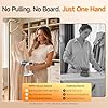 FEPPO Vacuum Steamer for Clothes, Handheld Garment Steamer with Suction, 2-in-1 Steam & Iron, LED Display, Adjustable Suction & Steam Modes, One-Hand Vacuum Steamer for Home (For 110-120V)