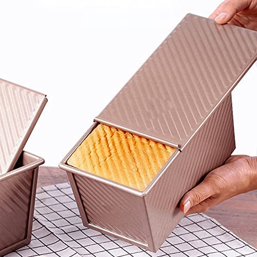 Nimokong Molde para pan con tapa,Bandeja horno,DE MOLDE Y TOSTADAS MOLDE CON,Para hornear rápidamente,Para Pan Hacer Pasteles y Tostadas Cover
