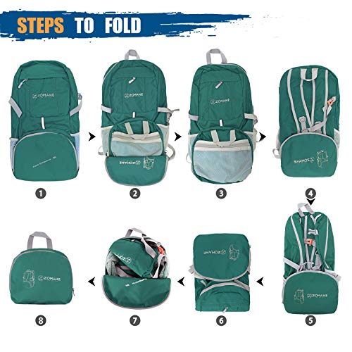 ZOMAKE Lightweight Packable Backpack 35L - Light Foldable Hiking Backpacks Water Resistant Collapsible Daypack for… - Image 5
